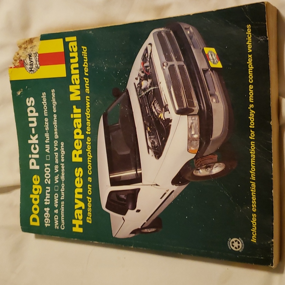 Haynes repair manual Dodge pick ups 1994-2001